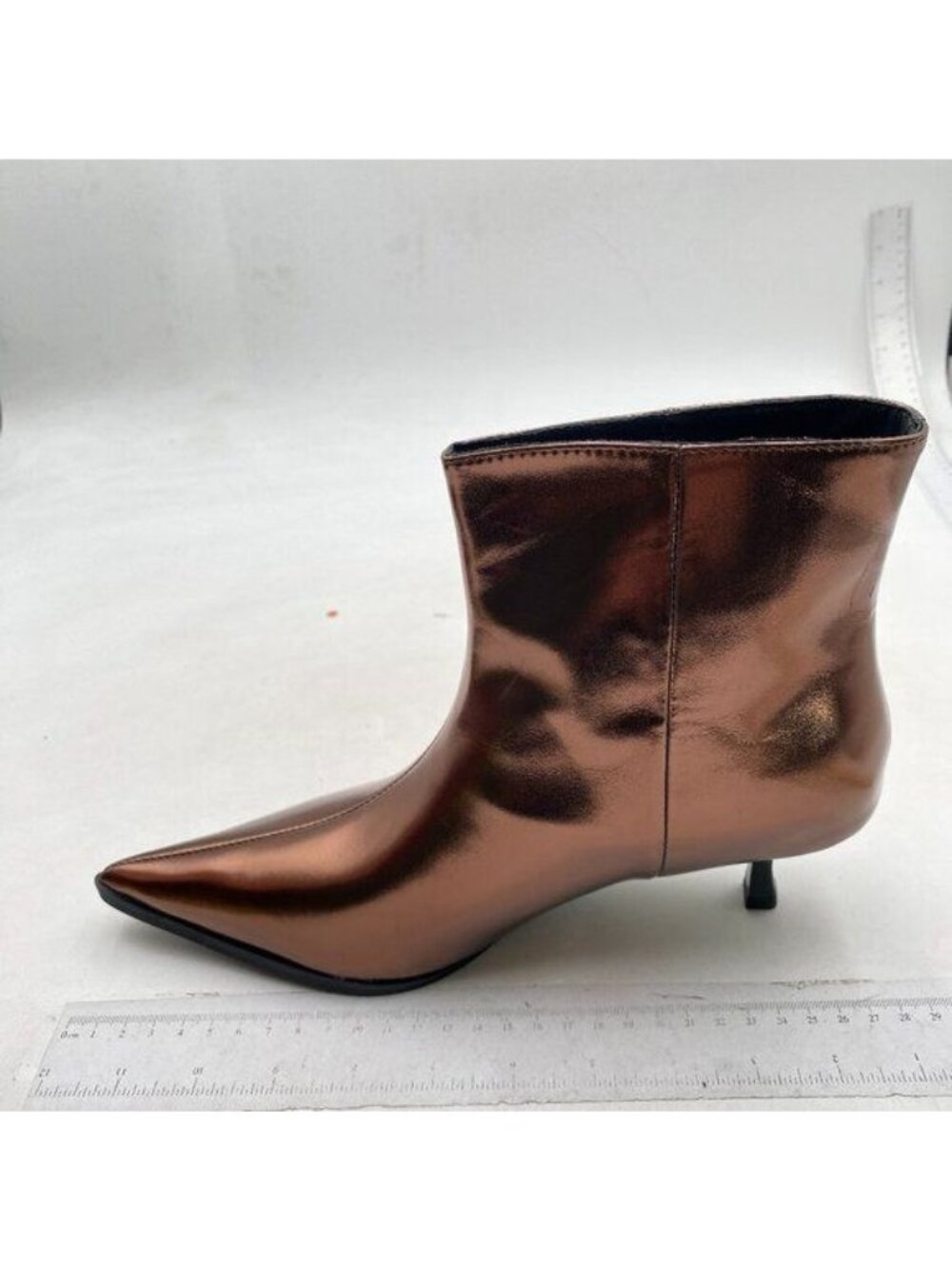 Brown Closed Toe Ankle Boots High Heels Winter Short Booties Chic Office Shoes